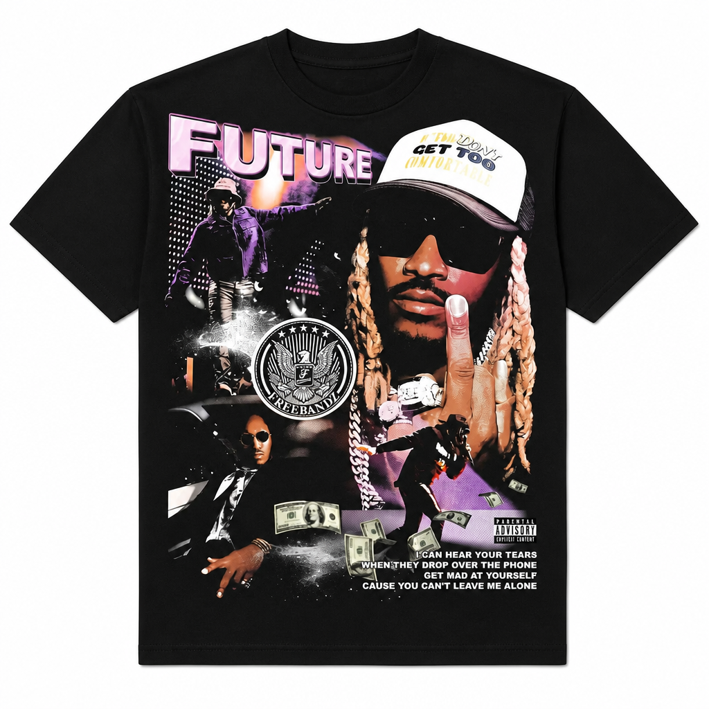 Future “Pluto” Vintage Bootleg JetBlack Graphic Tee
