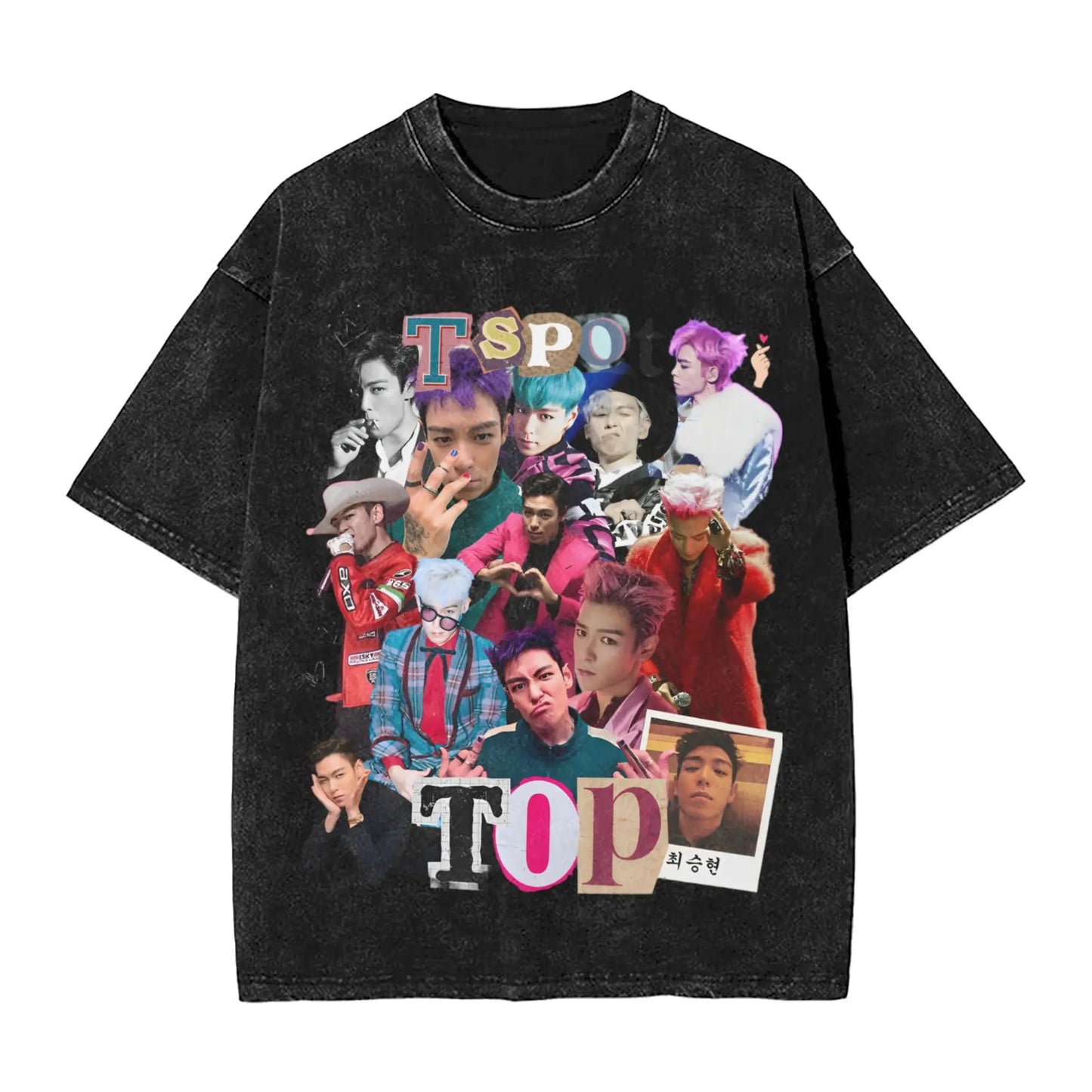 T.O.P Seung Vintage Washed Tee