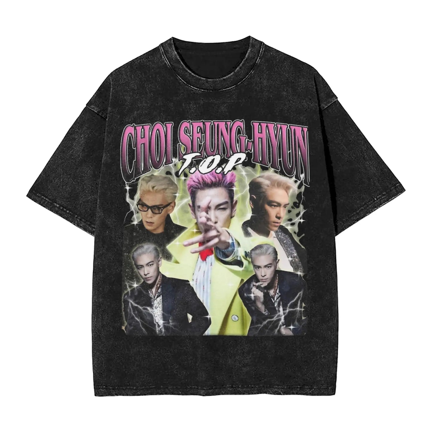 T.O.P Seung Vintage Washed Tee