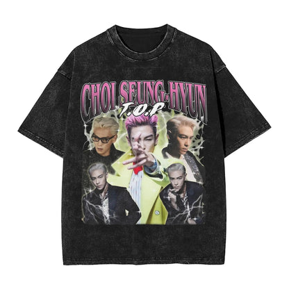 T.O.P Seung Vintage Washed Tee