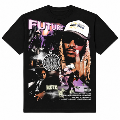 Future “Pluto” Vintage Bootleg JetBlack Graphic Tee