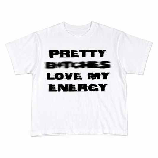 Pretty Energy Heavyweight Slogan Tee