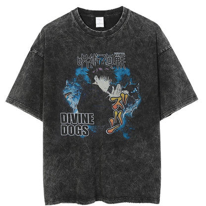 Jujutsu Kaisen Black Flash Vintage Distressed Tee