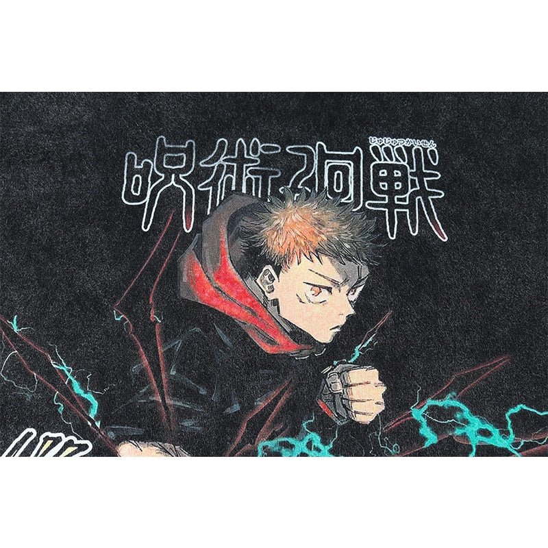 Jujutsu Kaisen Black Flash Vintage Distressed Tee