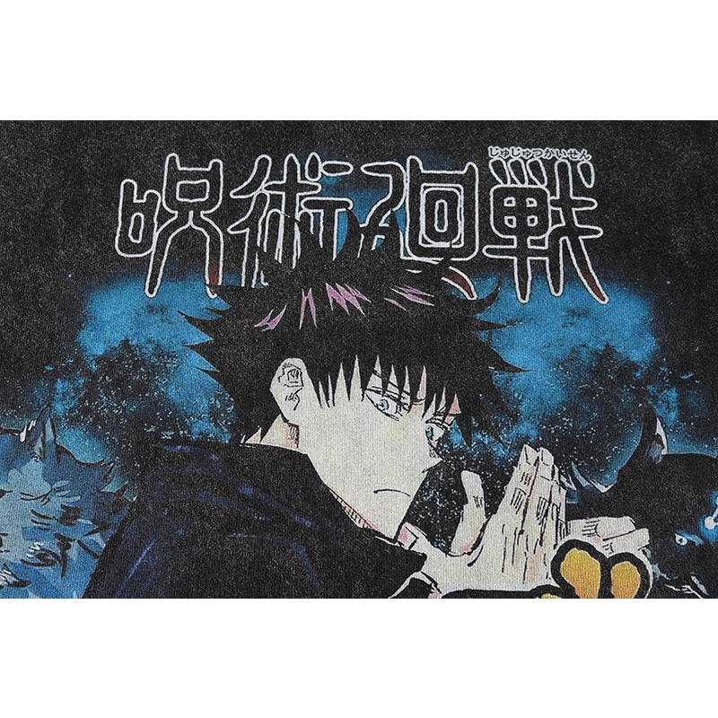 Jujutsu Kaisen Black Flash Vintage Distressed Tee